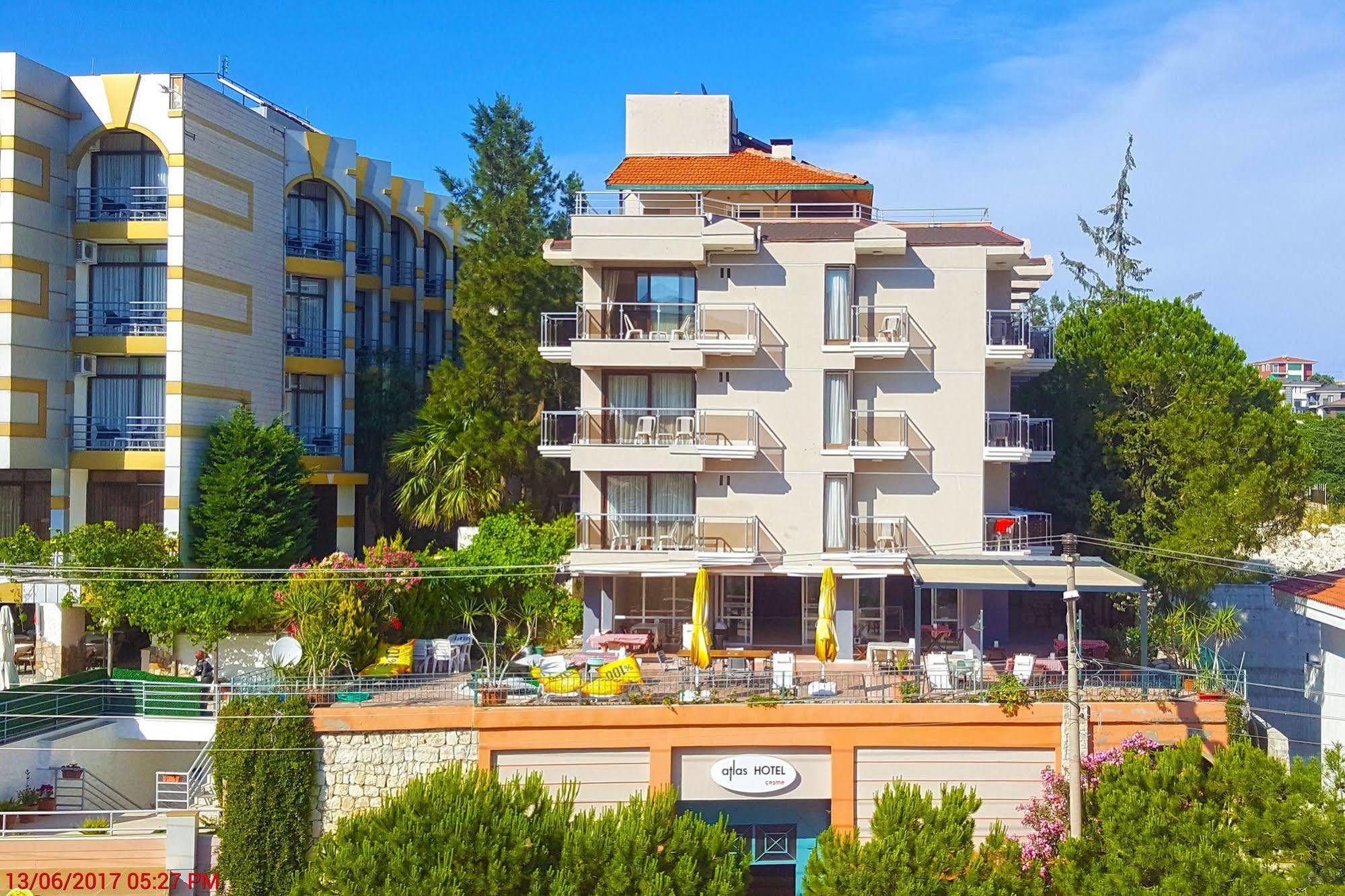 Atlas Apart Hotel Cesme Bagian luar foto